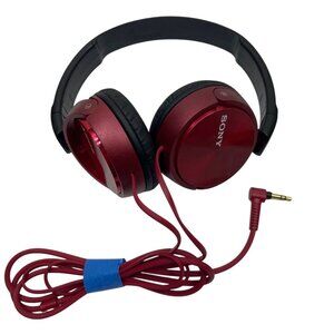 Sony On-Ear Wired Headphones MDR-ZX310AP Red/Black With 3.5mm Jack 80f